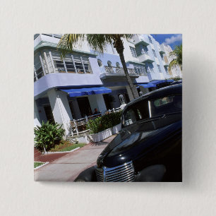 Ocean Drive, Miami Beach Florida Button