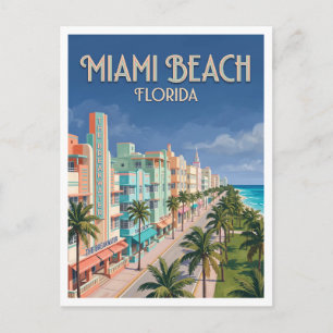 Ocean Drive, Miami Beach Florida Postkarte