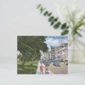 Ocean Drive, Miami Beach Vintag Postkarte (Stehend Vorderseite)