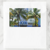 Ocean Drive Rechteckiger Aufkleber (Tasche)