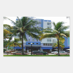 Ocean Drive Rechteckiger Aufkleber