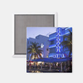 Ocean Drive, South Beach, Miami Beach, 2 Magnet (Vorderseite/Rückseite)
