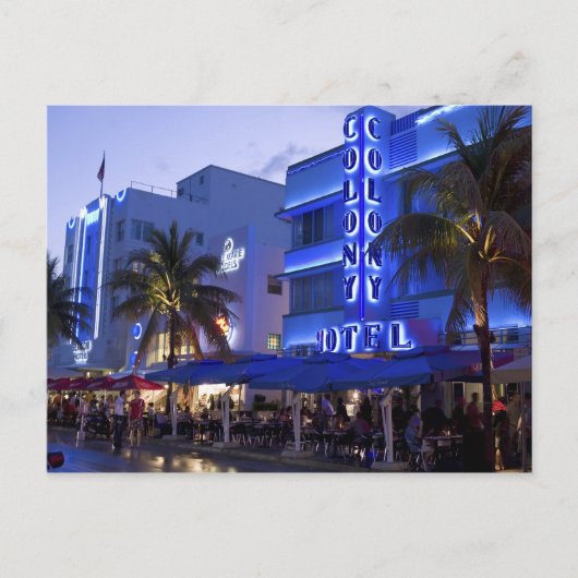 Ocean Drive, South Beach, Miami Beach, 2 Postkarte (Vorderseite)