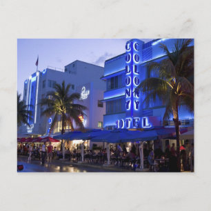 Ocean Drive, South Beach, Miami Beach, 2 Postkarte