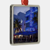 Ocean Drive, South Beach, Miami Beach, 2 Silbernes Ornament (Rechts)