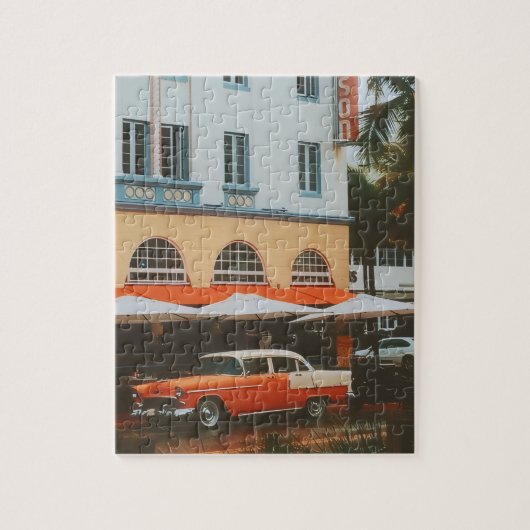 Ocean Drive, South Beach, Miami Puzzle (Vertikal)