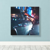 Ocean Drive vintage Leinwanddruck (Insitu (Holzboden))