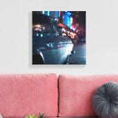 Ocean Drive vintage Leinwanddruck (Insitu (Wohnzimmer))