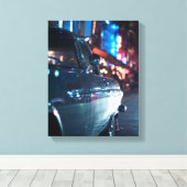 Ocean Drive vintage Leinwanddruck (Insitu (Holzboden))