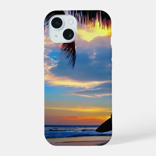 Ocean Dusk Phone Cover iPhone 15 Hülle (Rückseite)