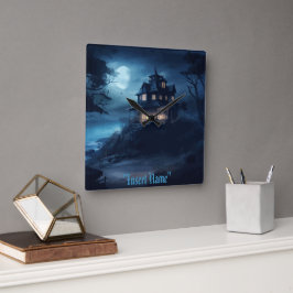 Ocean Edge Manor Quadratische Wanduhr