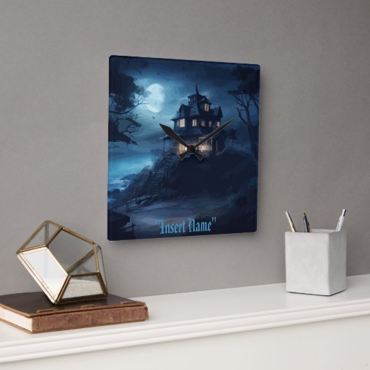 Ocean Edge Manor Quadratische Wanduhr (Büro)