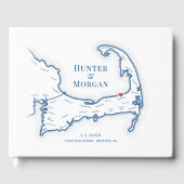 Ocean Edge Resort Cape Cod Elegante Hochzeit Gästebuch (Vorderseite)