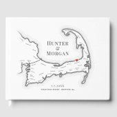 Ocean Edge Resort Cape Cod Elegante Hochzeit Gästebuch (Vorderseite)