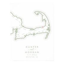 Ocean Edge Resort Hochzeit Weise Gästebuch Poster