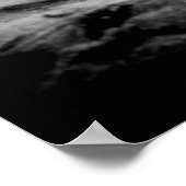 Ocean Embrace B&W Poster (Ecke)