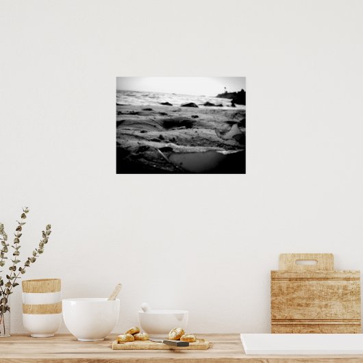 Ocean Embrace B&W Poster (Küche)
