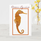 Ocean Equine Karte (Gelbe Blume)