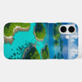"Ocean Escape: Aerial Island Paradise Case-Mate iPhone Hülle (Rückseite (Horizontal))