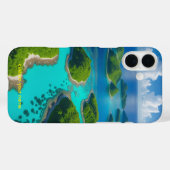 "Ocean Escape: Aerial Island Paradise  Case-Mate iPhone Hülle (Rückseite (Horizontal))