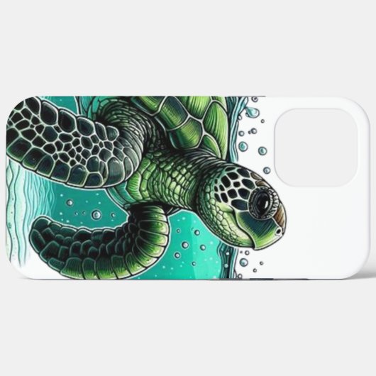 🌊 Ocean Explorer Sea Turtle 🐢 Case-Mate iPhone Hülle (Rückseite (Horizontal))