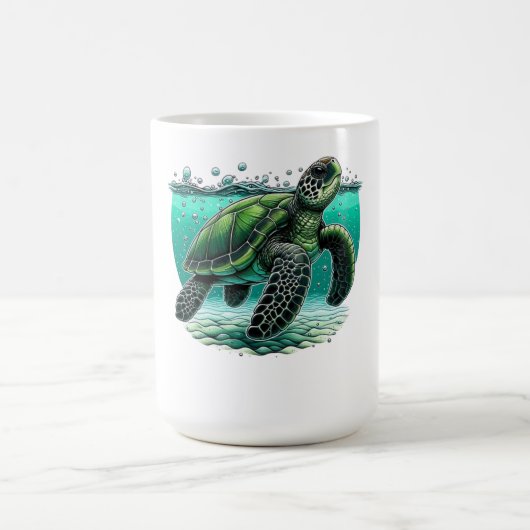 🌊 Ocean Explorer Sea Turtle 🐢 Kaffeetasse (Mittel)