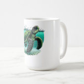 🌊 Ocean Explorer Sea Turtle 🐢 Kaffeetasse (VorderseiteRechts)