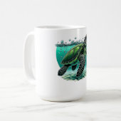 🌊 Ocean Explorer Sea Turtle 🐢 Kaffeetasse (Vorderseite Links)