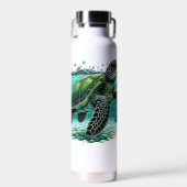 🌊 Ocean Explorer Sea Turtle 🐢 Trinkflasche (Vorne)