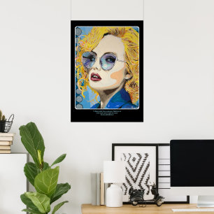 "Ocean Eyes" Gemälde auf einem Poster