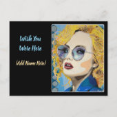 "Ocean Eyes" Gemälde auf einem Postkarte (Vorderseite)