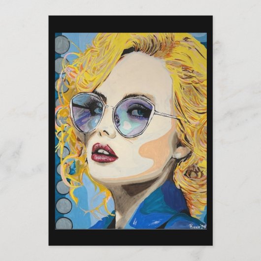 ‘ocean eyes’ Painting on a Small-Scale Print Einladung (Vorderseite)