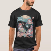 Ocean Fantasy Mermaid Grafik T-Shirt (Vorderseite)