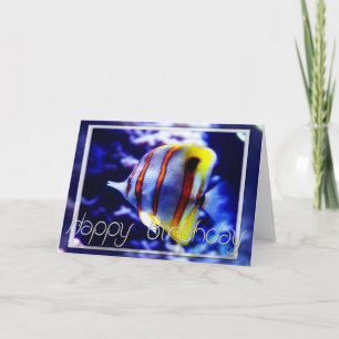 Ocean Fish Happy Birthday Grußkarte Karte