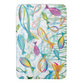 Ocean Fish Schwimmen Blau Moderne Illustration Badematte (Vorderseite Vertikal)