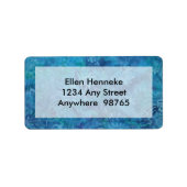 Ocean Floor Batik Adressaufkleber (Vorne)