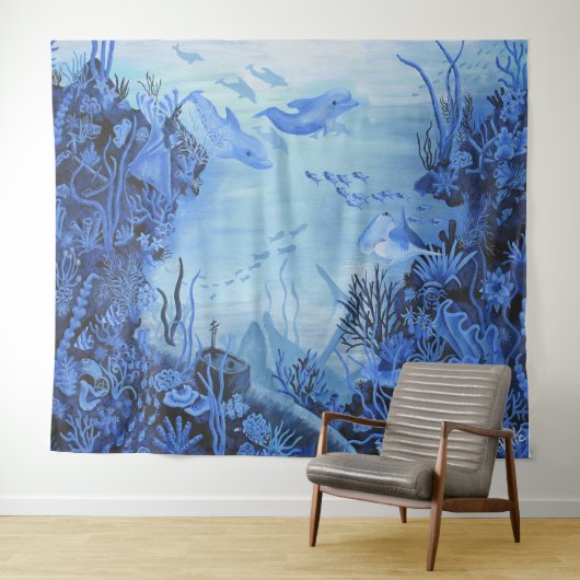 Ocean Floor Wandteppich (Beispiel (Horizontal))