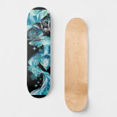 “Ocean Flow – Manta Ray Skateboard Deck” (Vorderseite)