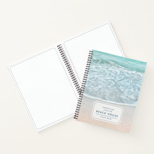 Ocean Foto Beach Vacation Rental Guest Book Notizblock (Innenseite)