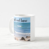 Ocean Foto noch Bible Verse Blue Kaffeetasse (Vorderseite Links)