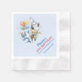 Ocean Friends Birthday Paper Napkin Serviette (Vorderseite)