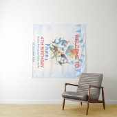 Ocean Friends Birthday Tapestry Wandteppich (Beispiel (Horizontal))