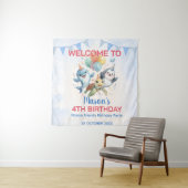 Ocean Friends Birthday Tapestry Wandteppich (Beispiel)