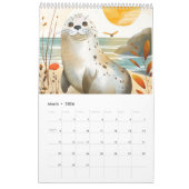 Ocean Friends – Boho Animal Calendar 2026 Kalender (Mär 2026)