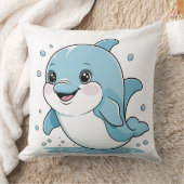 Ocean Friends Cute Sea Creatures Dolphin Kissen (Decke)