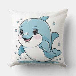 Ocean Friends Cute Sea Creatures Dolphin  Kissen