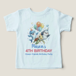 Ocean Friends Geburtstag Kleinkind T - Shirt