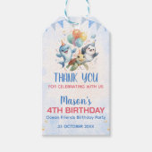 Ocean Friends Geburtstagsgeschenk Tag Geschenkanhänger (Vorderseite)