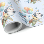Ocean Friends Geburtstagskorb Geschenkpapier (Rolleneckpunkt)