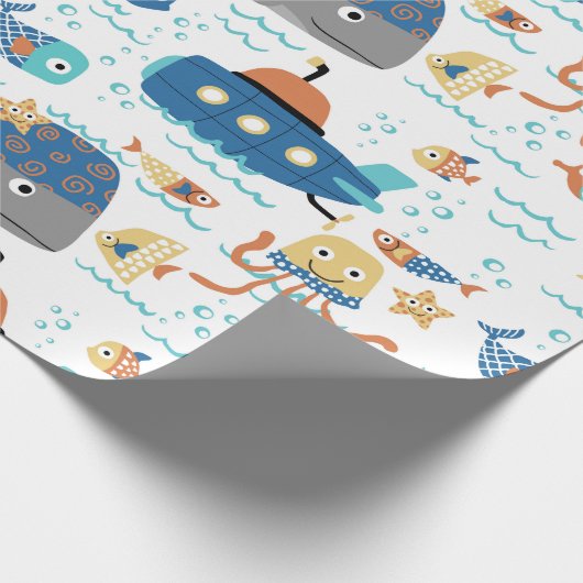 Ocean Friends Geschenkpapier (Ecke)